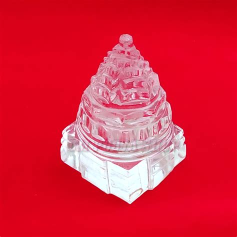 Shree Yantra Laxmi Yantra Auspicious Crystal Natural Stone Clear Quartz