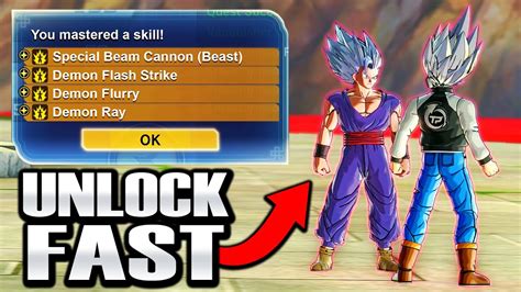 Fast Easy How To Unlock Cac Beast Gohan Skills Xenoverse Dlc