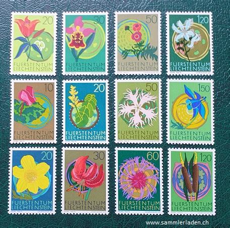 Liechtenstein Naturschutz Blumen 1970 1971 1972 3 Serien Sammlerladen