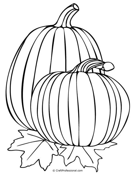 Fall Pumpkin Coloring Pages