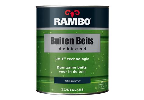 Rambo Buiten Beits Dekkend 0 75 Liter Antiekblauw Verf Kopen