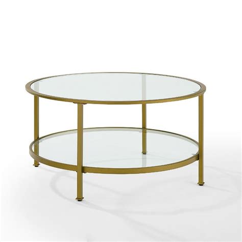 Round Gold Glass Coffee Tables 10 Round Coffee Tables For The Living Room You Ll Love