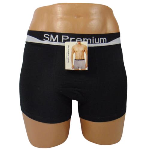 Мужские трусы боксеры SM Premium cotton 90960 3XL черные (ID#1883545810 ...