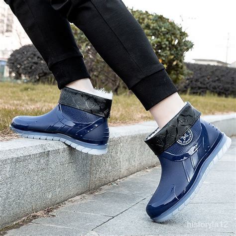 Men S High End Rain Boots Non Slip Wear Resistant Waterproof Boots