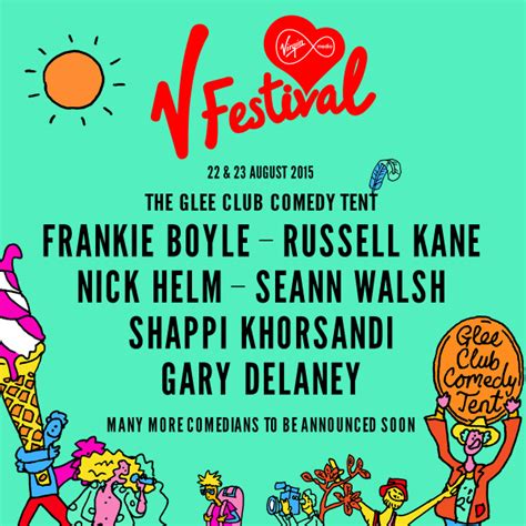 V Festival Confirms First Comedians For Glee Club Comedy Tent