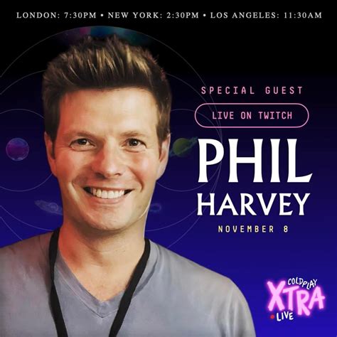 Phil Harvey will be live on the ColdplayXtra twitch channel, November 8th at 7:30pm UK / 2:30pm ...