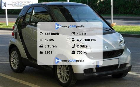 Smart Fortwo Coupé mhd 71 Technische Daten 2010 2014 Leistung