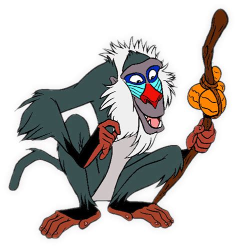 The Lion King Rafiki Zira Monkey - Lion King Cartoon Monkey Clipart ...