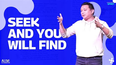 Seek And You Will Find Gerald Goenawan Th June Youtube