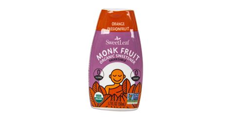 Sweet Leaf Monk Fruit Liquid Squeezable Orange Passion Fruit Organic Azure Standard