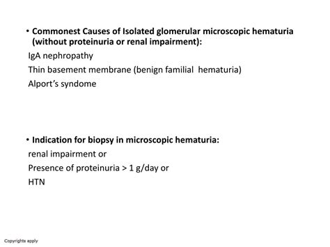 Ppt How To Approach Hematuria How To Approach Proteinuria Glomerulonephritis Overview