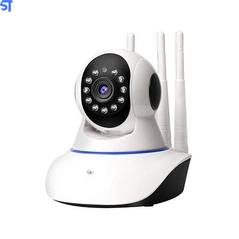 Câmera Ip Sem Fio 360 3 Antenas Hd Wifi Visão Noturna e Alarme