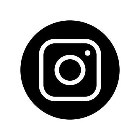 Instagram logo black and white transparent background 46853026 PNG