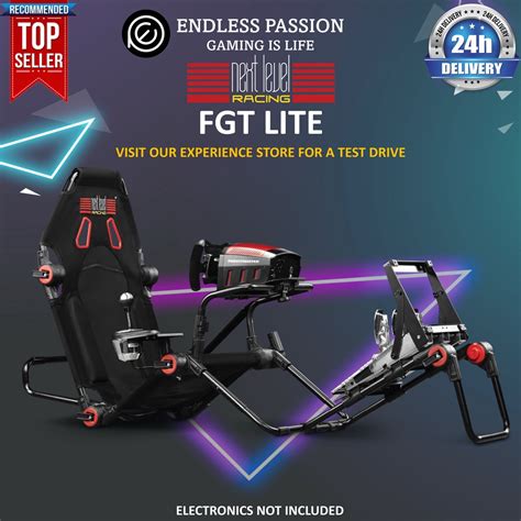 Next Level Racing F GT Lite Formula And GT Foldable Simulator Cockpit