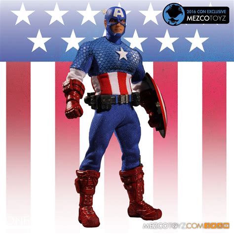 One12 Collective Captain America Deluxe Classic Version Con Exclusive Mezco Toyz