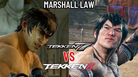 Tekken 8 Vs Tekken 7 Marshall Law Comparison All Ending Cinematics