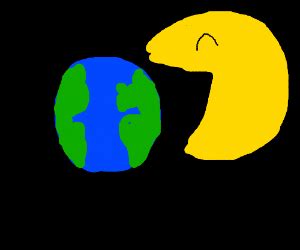 Pacman Eats Earth Drawception