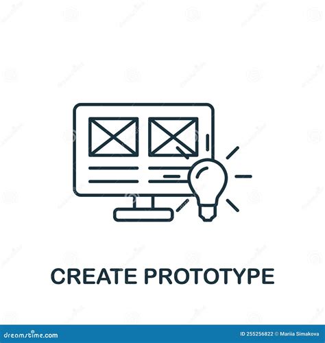 Create Prototype Icon Line Simple Web Development Icon For Templates