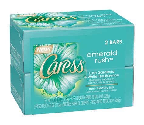 Caress Emerald Rush Lush Gardenia And White Tea Essence Fresh Beauty