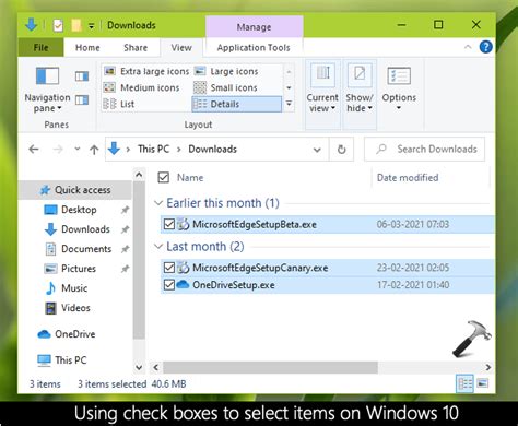 How To Use Check Boxes To Select Items In Windows 10