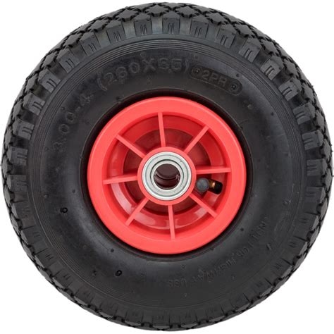 Пневматическое колесо PR 1805 пластиковый обод, симметричная ступица ...