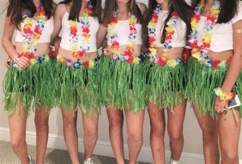 Homemade Diy Hawaiian Costume