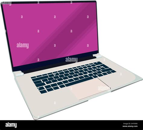 realistic laptop computer Stock Vector Image & Art - Alamy