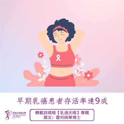 傳媒中心 Hong Kong Breast Cancer Foundation 早期乳癌患者存活率達9成2022 10 06