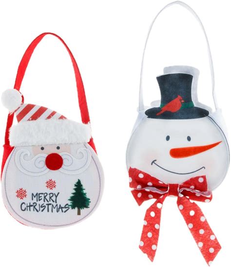 Unidades Saco De Doces Bolsa Infantil Boneco De Neve Porta Doces