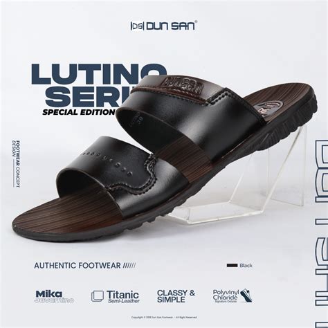 Jual Sandal Pria Sandal Kulit Pria Dun San Lutino Series 2 Special