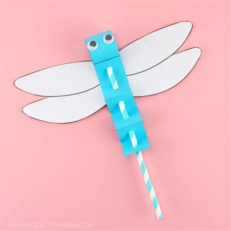 Dragonfly Craft Template Easy Paper Craft For Kids I 49 Off