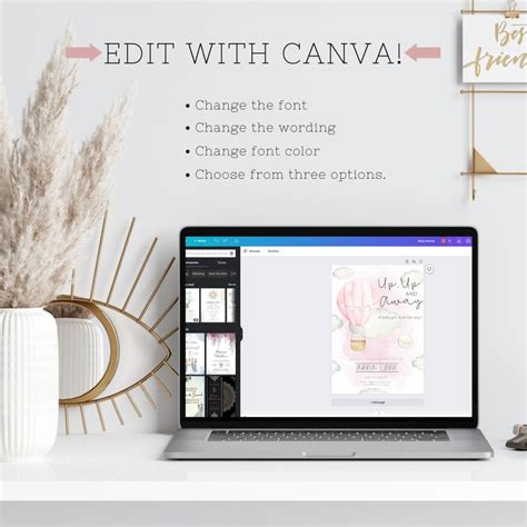 Hot Air Balloon Baby Shower Invitation Adventure Awaits Etsy