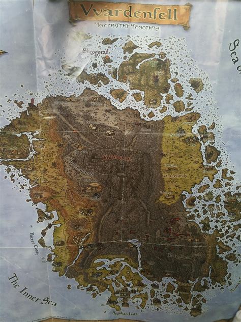 Elder Scrolls Morrowind Map