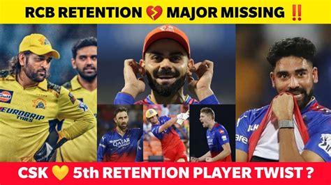 RCB IPL Retention Key Players Missing CSK Latest Tweet In X IPL