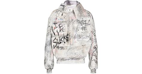 Balmain Graffiti Print Aviator Leather Jacket Emily In Paris Shop