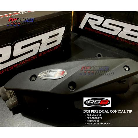 NMAX V2 AEROX V2 SILENT KILLER DC8 PIPE REDSSPEED RS8 155CC 185CC