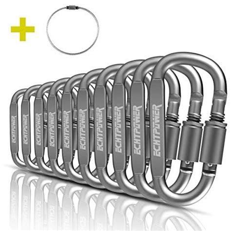 Echtpower St Ck Karabiner Schl Sselanh Nger Karabinerhaken D Ring