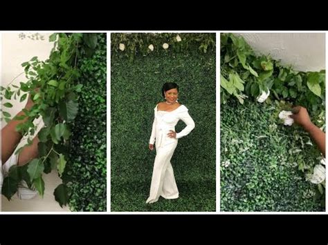 DIY GREENERY +FLOWER BACKDROP WALL | PERFECT FOR PARTIES AND PHOTOBOOTHS - YouTube