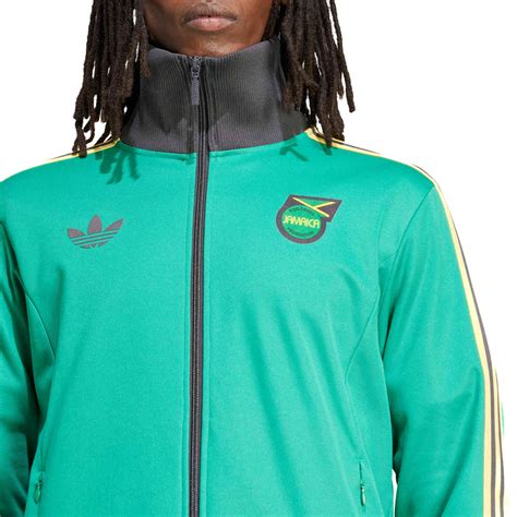 Adidas Jamaica Beckenbauer Track Top Court Green Soccerpro