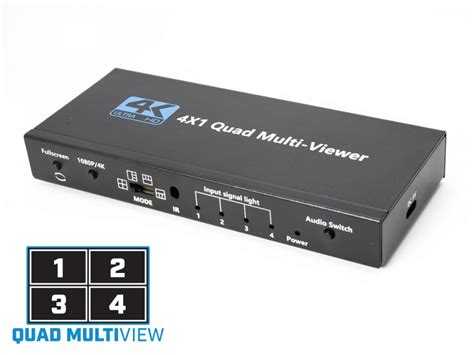 Port Hdmi Quad Multi Viewer With Seamless Switching X Hdmi Switch