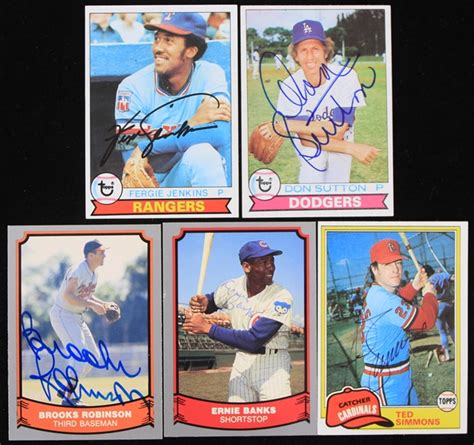 Lot Detail Fergie Jenkins Texas Rangers Ernie Banks Chicago