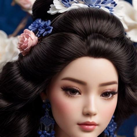 Barbie Fantasy Land On Instagram Isn’t She Stunning 💙🤍 Chinesebarbie In 2024 Celebrity