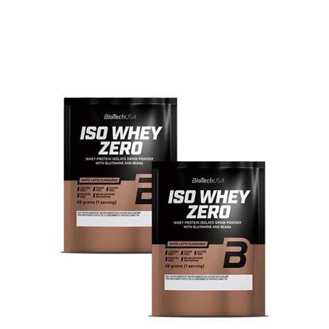 BioTech USA ISO WHEY ZERO CAFFÉ LATTE FEHÉRJE IZOLÁTUM 2 X 25 G