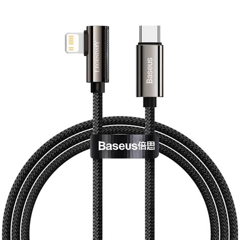 Baseus Legend Vinklad Usb C Till Lightning Kabel W M Svart