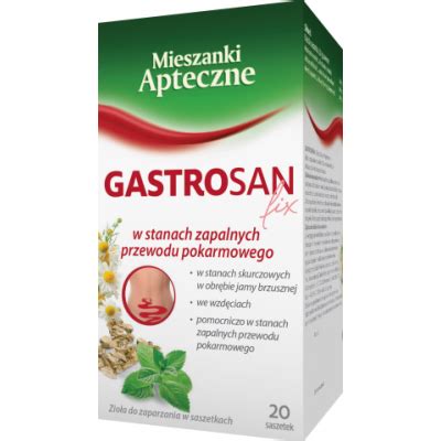 Gastrosan Fix Saszetek Mieszanki Apteczne Herbapol Lublin