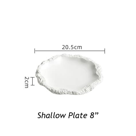 Jual Stark Shallow Plate Piring Saji Makan Steak Restoran Fine Dining