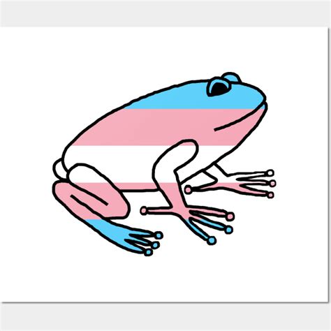 Transgender Pride Flag Frog Transgender Pride Posters And Art