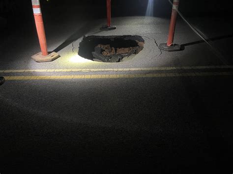 Sinkhole in road impacts Harrah traffic | KFOR.com Oklahoma City