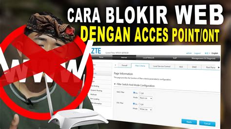 Cara Blokir Website Di Modem WiFi YouTube