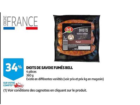 Promo Diots De Savoie Fum S Bell Chez Auchan Icatalogue Fr